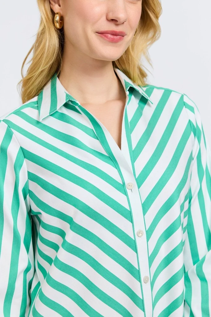 Mary Springtime Stripe Long Sleeve Shirt - Image 10