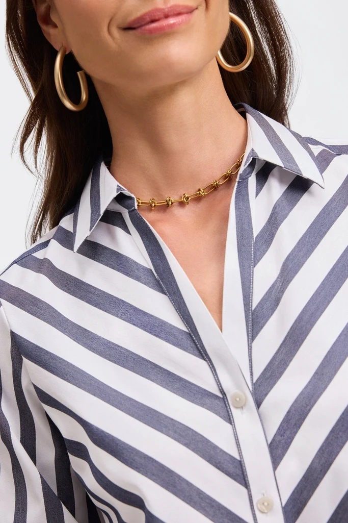 Mary Springtime Stripe Long Sleeve Shirt - Image 6