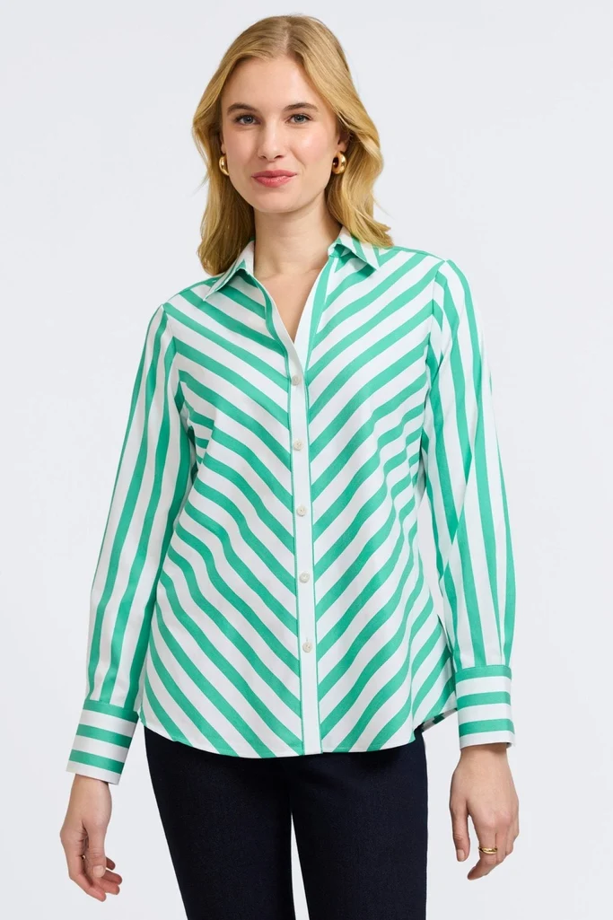 Mary Springtime Stripe Long Sleeve Shirt - Image 9