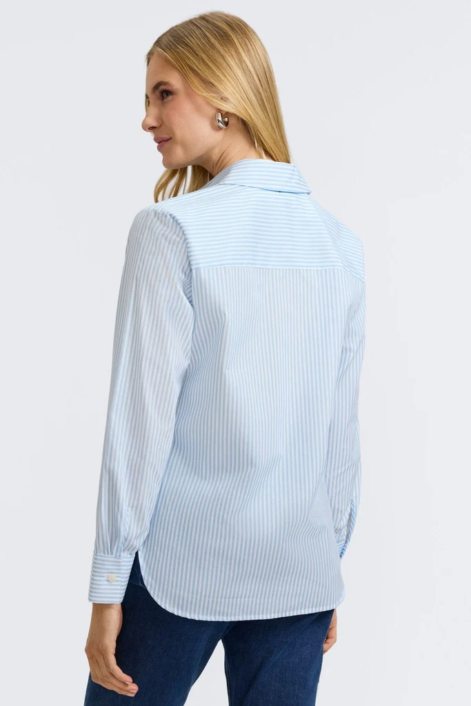Meghan Striped Floral Long Sleeve Shirt - Image 4