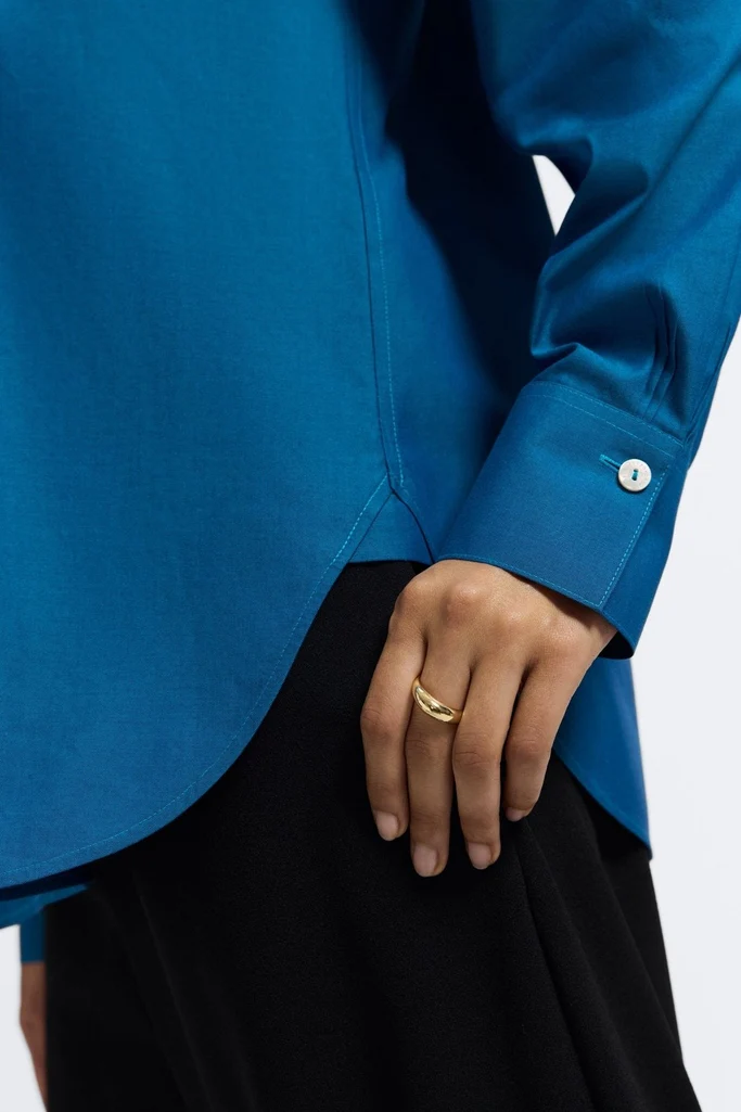 Meghan No Iron Pinpoint Long Sleeve Shirt - Image 14