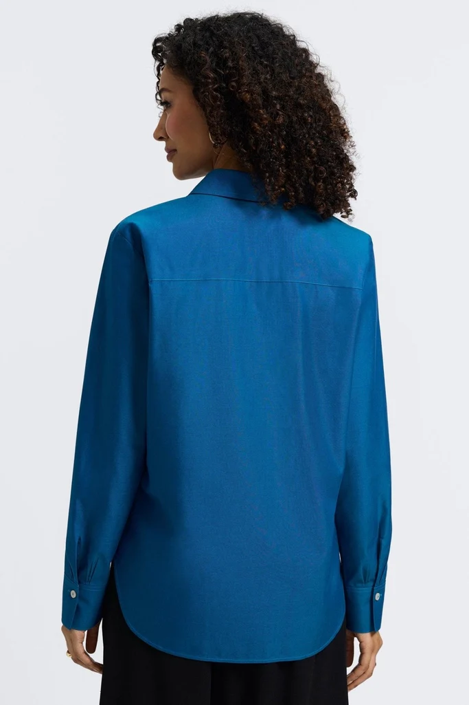 Meghan No Iron Pinpoint Long Sleeve Shirt - Image 15