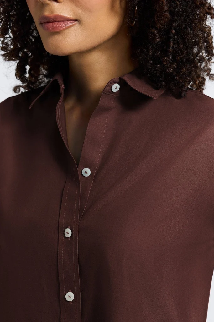Meghan No Iron Pinpoint Long Sleeve Shirt - Image 17