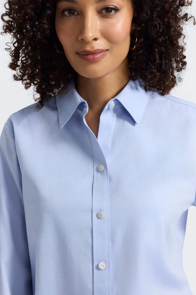 Meghan No Iron Pinpoint Long Sleeve Shirt - Image 21