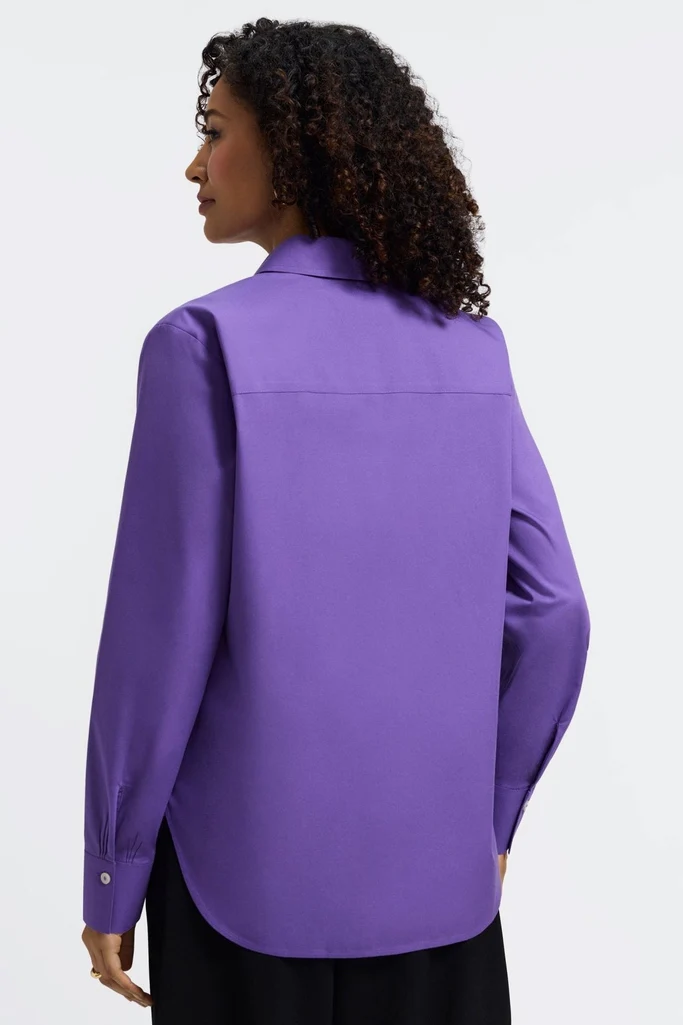 Meghan No Iron Pinpoint Long Sleeve Shirt - Image 7