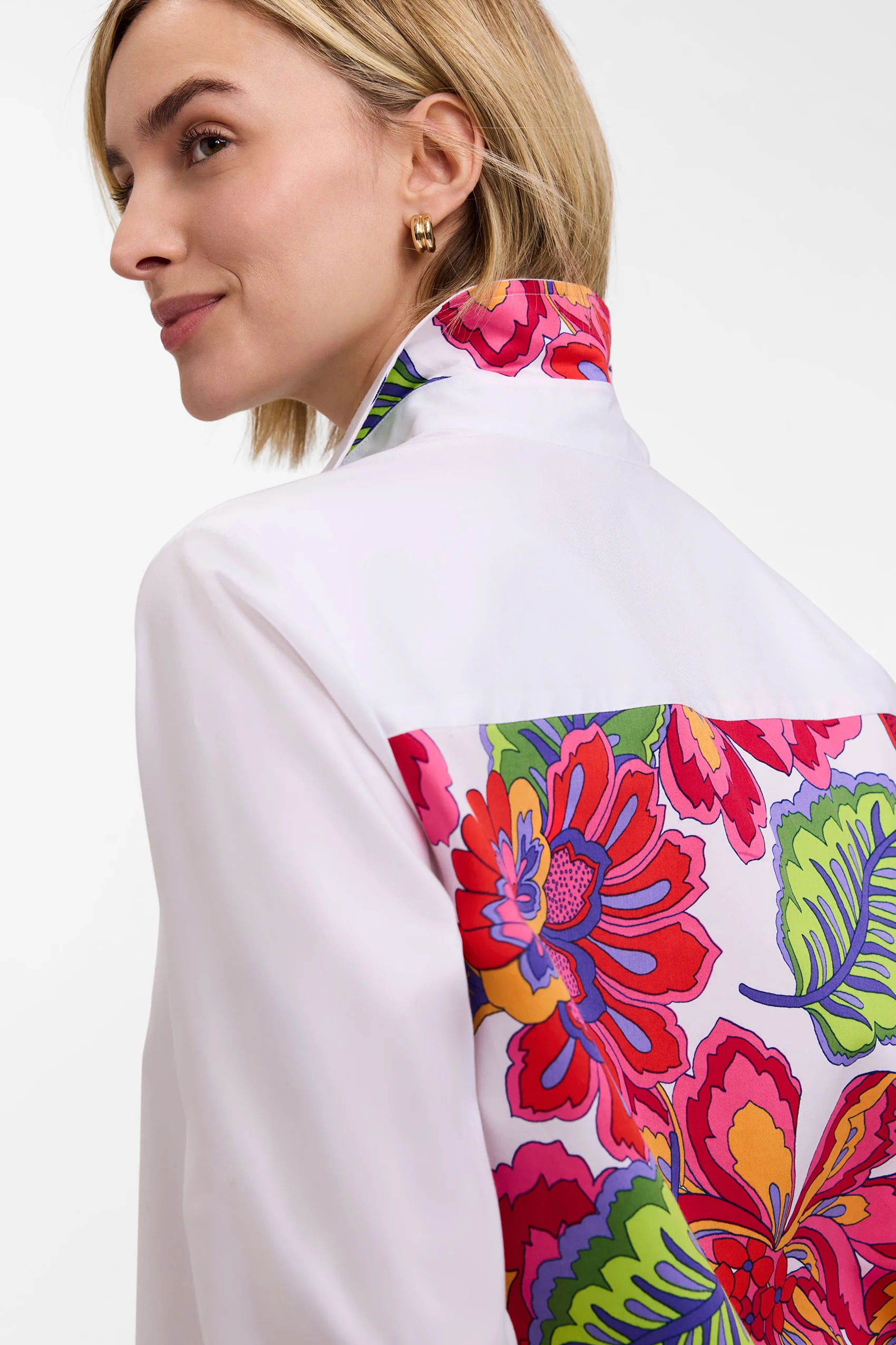 Meghan Paradise Blooms 3/4 Sleeve Shirt - Image 3