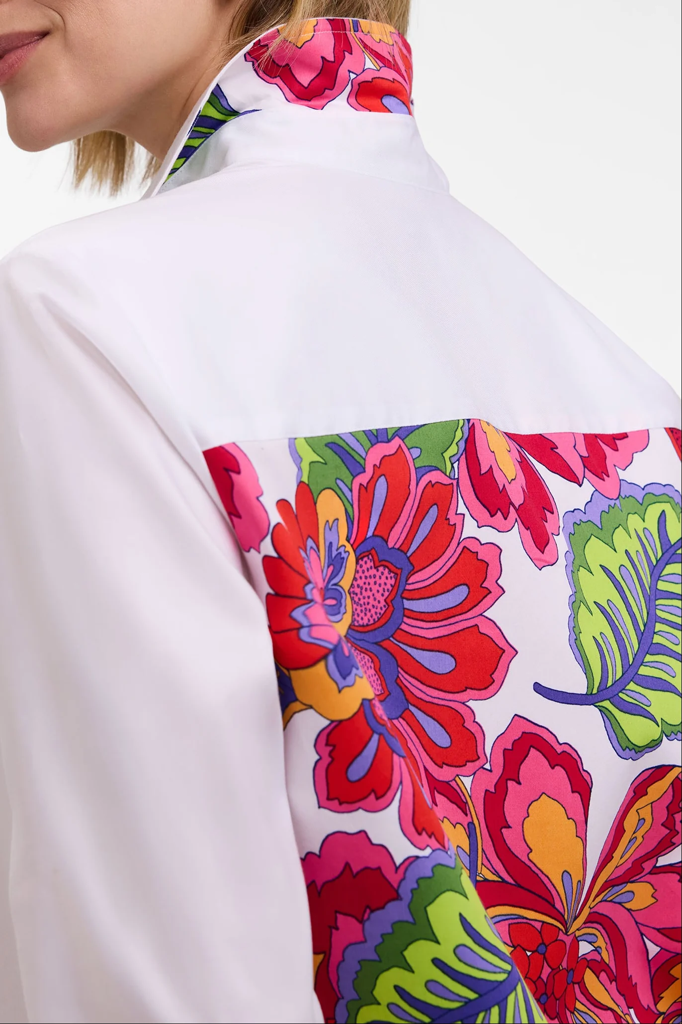 Meghan Plus Paradise Blooms 3/4 Sleeve Shirt - Image 2