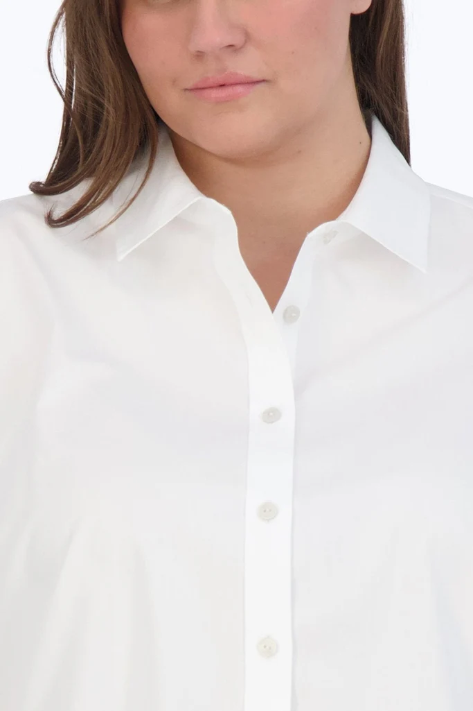 Meghan Plus No Iron Pinpoint Long Sleeve Shirt - Image 21