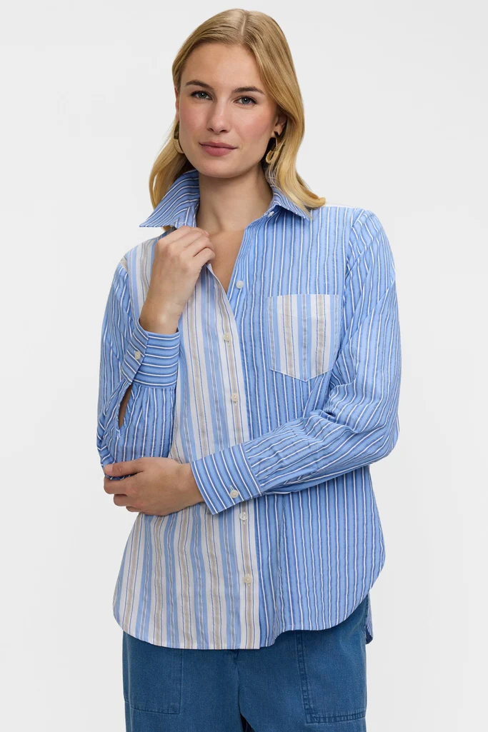 Meghan Pucker Colorblock Long Sleeve Shirt - Image 4