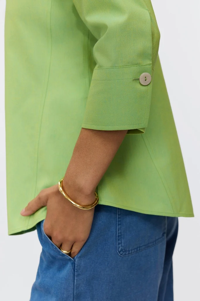 Paityn No Iron Pinpoint 3/4 Sleeve Shirt - Image 12