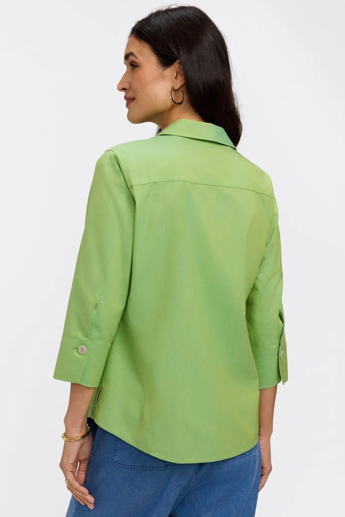 Paityn No Iron Pinpoint 3/4 Sleeve Shirt - Image 13