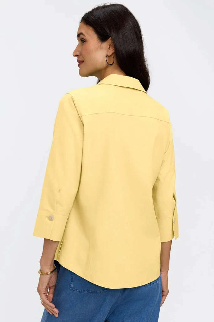 Paityn No Iron Pinpoint 3/4 Sleeve Shirt - Image 17