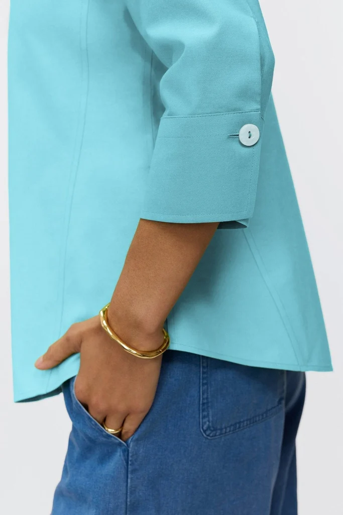 Paityn No Iron Pinpoint 3/4 Sleeve Shirt - Image 20