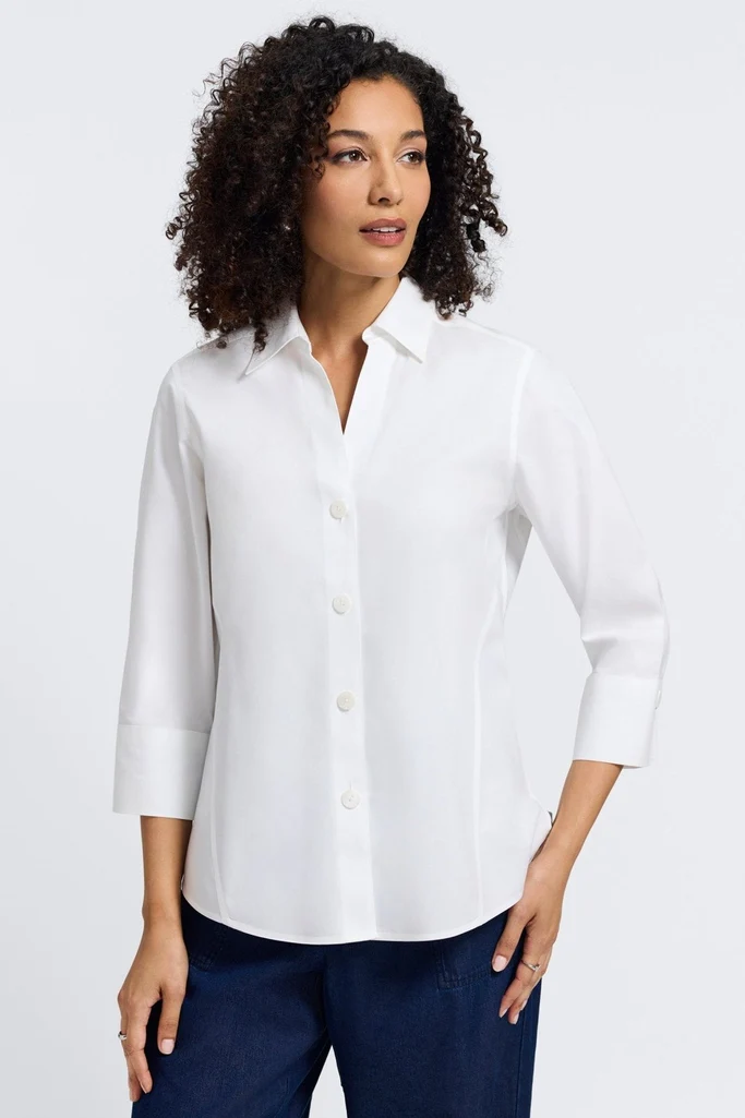 Paityn No Iron Pinpoint 3/4 Sleeve Shirt - Image 22