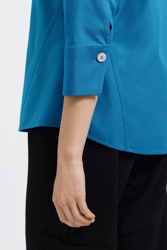 Paityn No Iron Pinpoint 3/4 Sleeve Shirt - Image 34