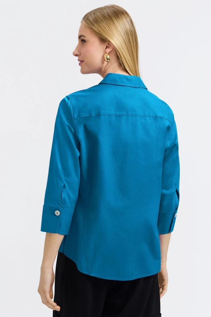 Paityn No Iron Pinpoint 3/4 Sleeve Shirt - Image 35