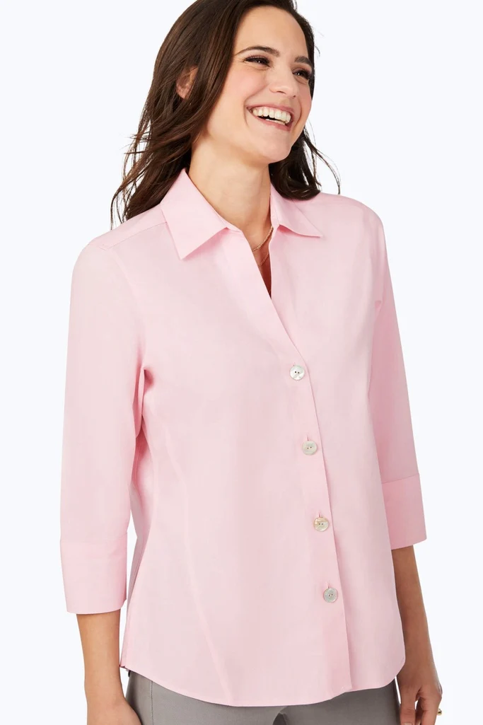 Paityn No Iron Pinpoint 3/4 Sleeve Shirt - Image 39