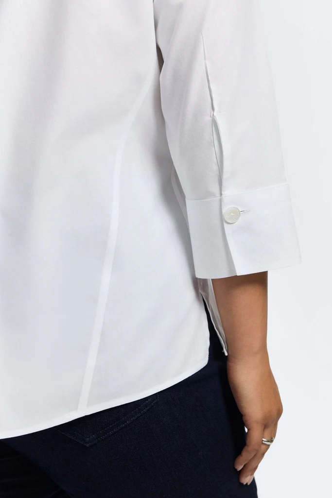 Paityn Plus No Iron Pinpoint 3/4 Sleeve Shirt - Image 34