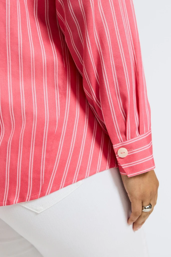 Paityn Plus Rope Stripe Long Sleeve Shirt - Image 4
