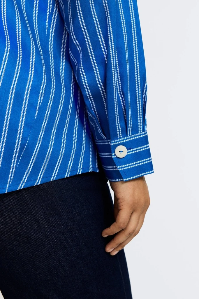 Paityn Plus Rope Stripe Long Sleeve Shirt - Image 8