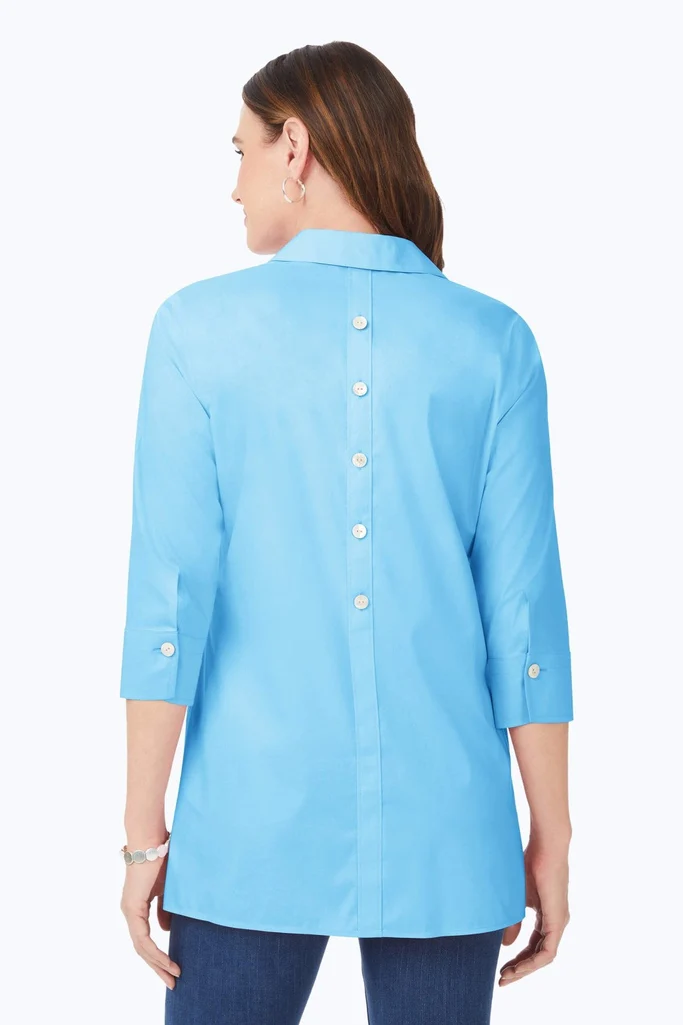 Pamela No Iron Stretch 3/4 Sleeve Tunic - Image 37