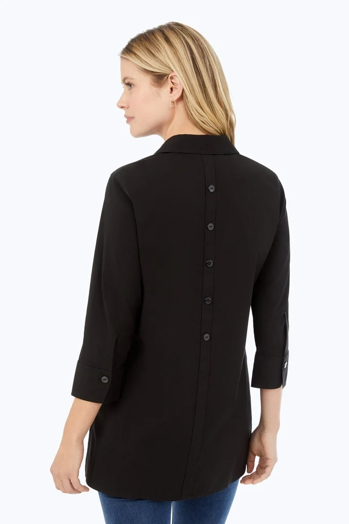 Pamela Petite No Iron Stretch 3/4 Sleeve Tunic - Image 5