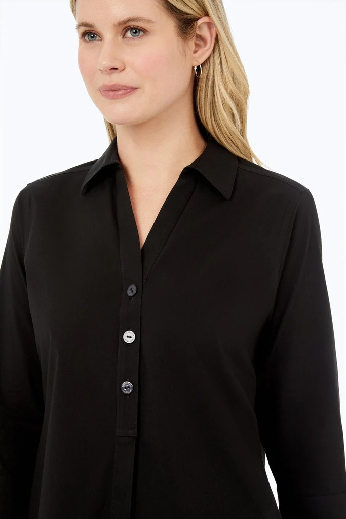 Pamela Petite No Iron Stretch 3/4 Sleeve Tunic - Image 6