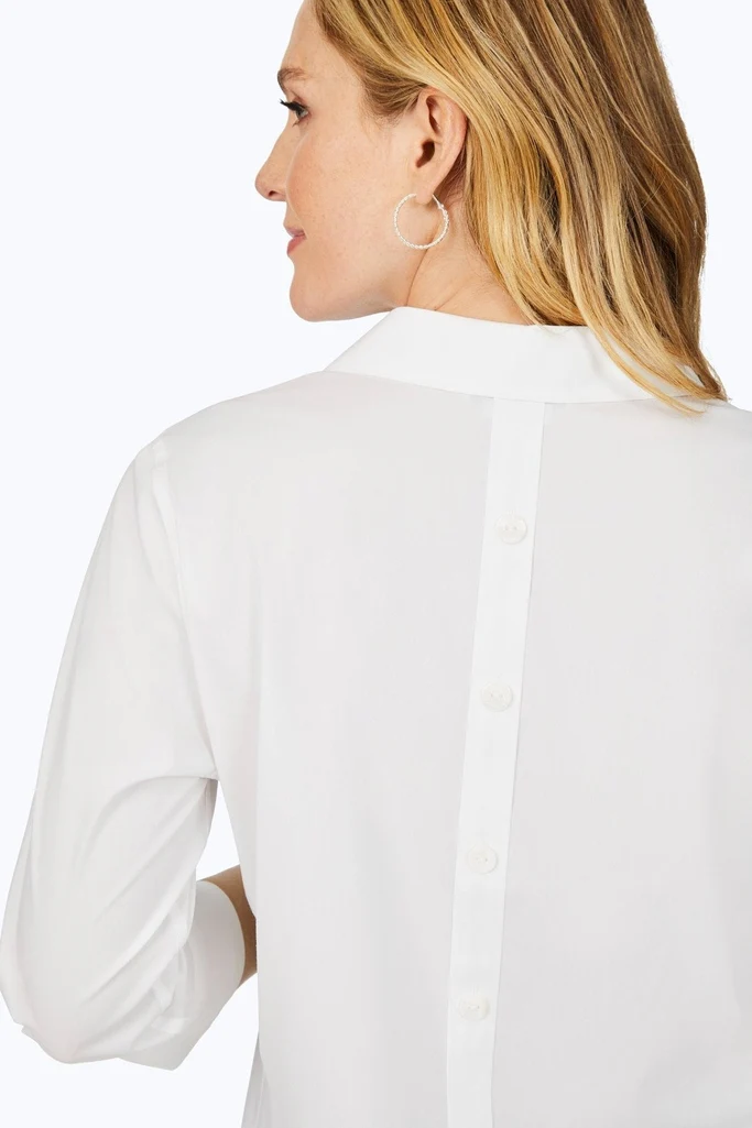Pamela Petite No Iron Stretch 3/4 Sleeve Tunic - Image 3