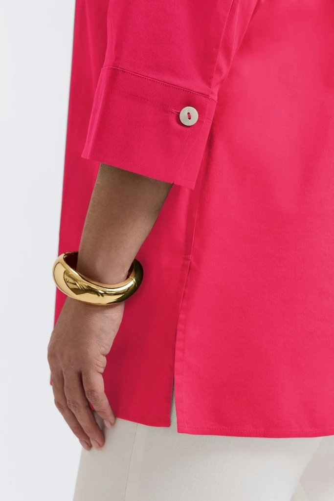 Pamela Plus No Iron Stretch 3/4 Sleeve Tunic - Image 11