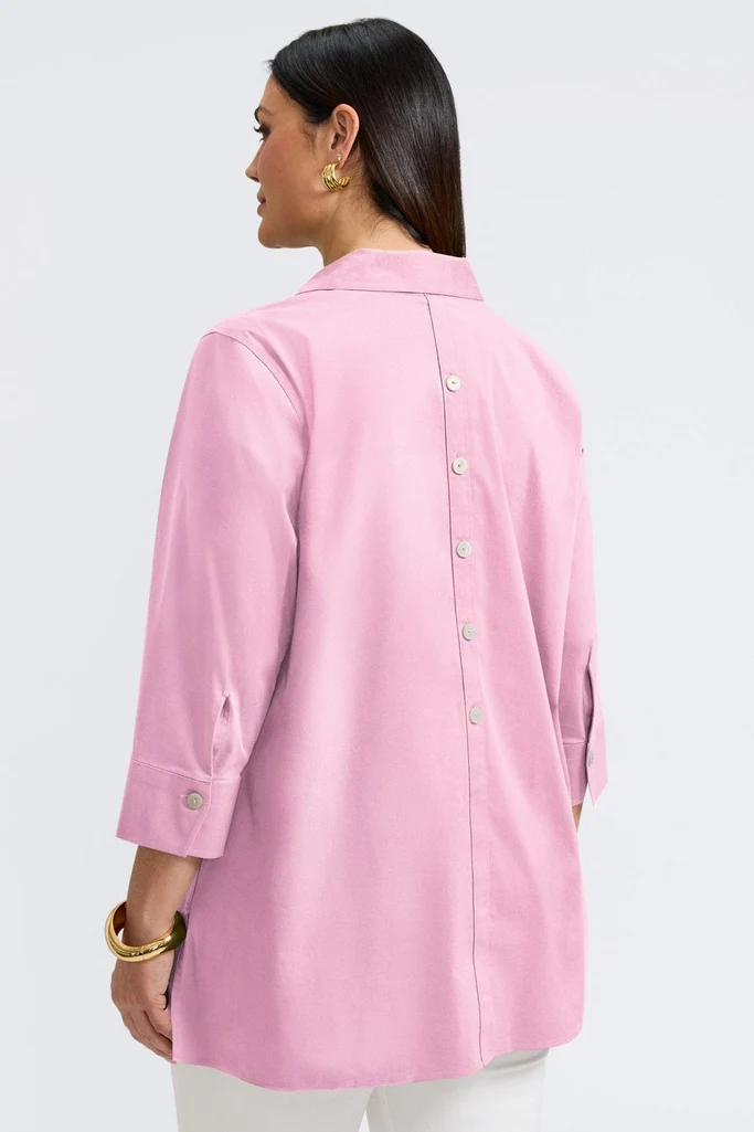 Pamela Plus No Iron Stretch 3/4 Sleeve Tunic - Image 16