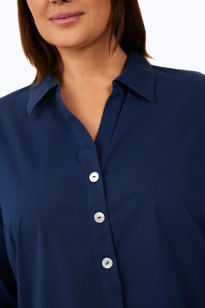 Pamela Plus No Iron Stretch 3/4 Sleeve Tunic - Image 27