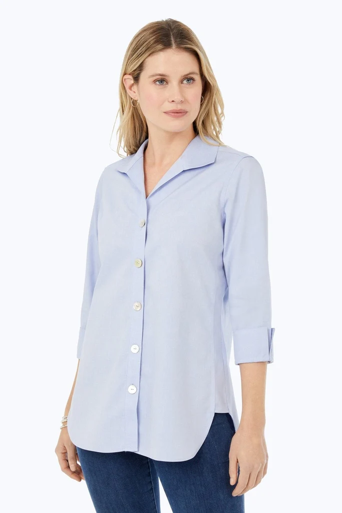 Pandora No Iron Pinpoint 3/4 Sleeve Tunic - Image 12