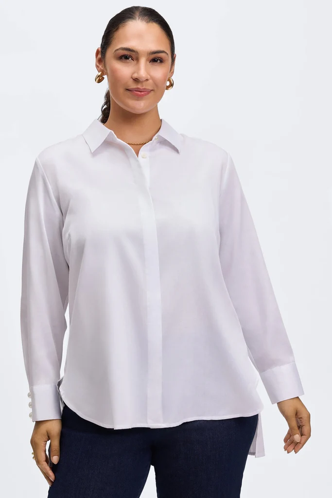 Pearl Plus Stretch Matte Sateen Long Sleeve Shirt - Image 10