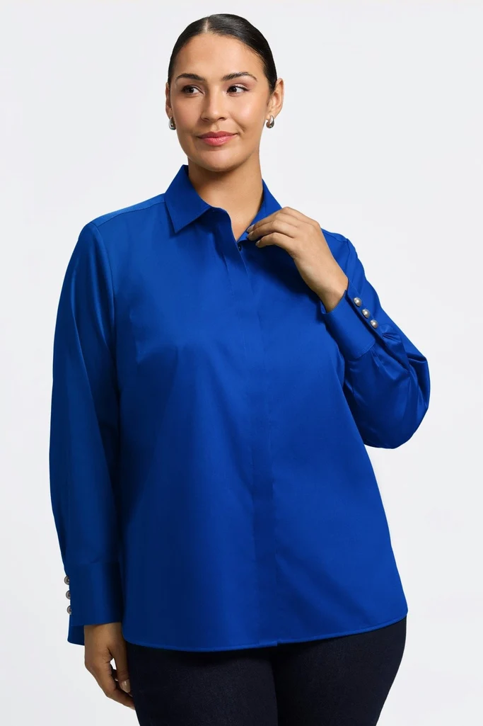 Pearl Plus Stretch Matte Sateen Long Sleeve Shirt - Image 15