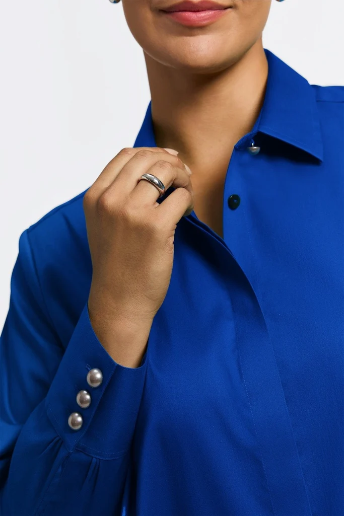 Pearl Plus Stretch Matte Sateen Long Sleeve Shirt - Image 16