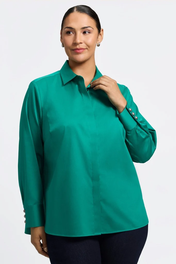 Pearl Plus Stretch Matte Sateen Long Sleeve Shirt - Image 19