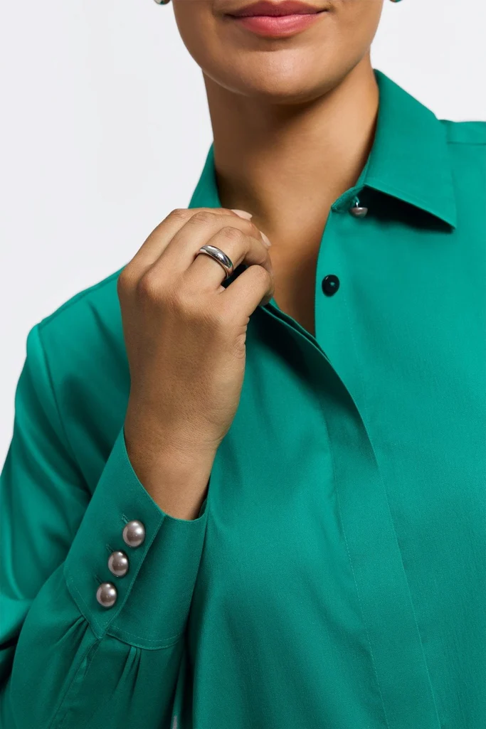 Pearl Plus Stretch Matte Sateen Long Sleeve Shirt - Image 20