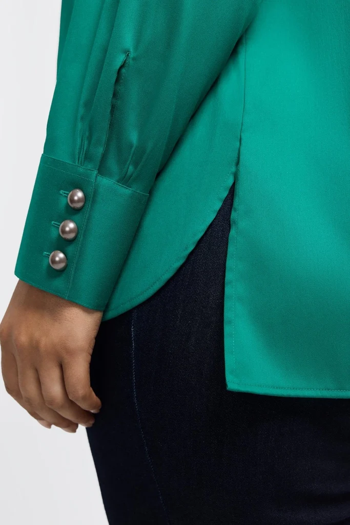 Pearl Plus Stretch Matte Sateen Long Sleeve Shirt - Image 21