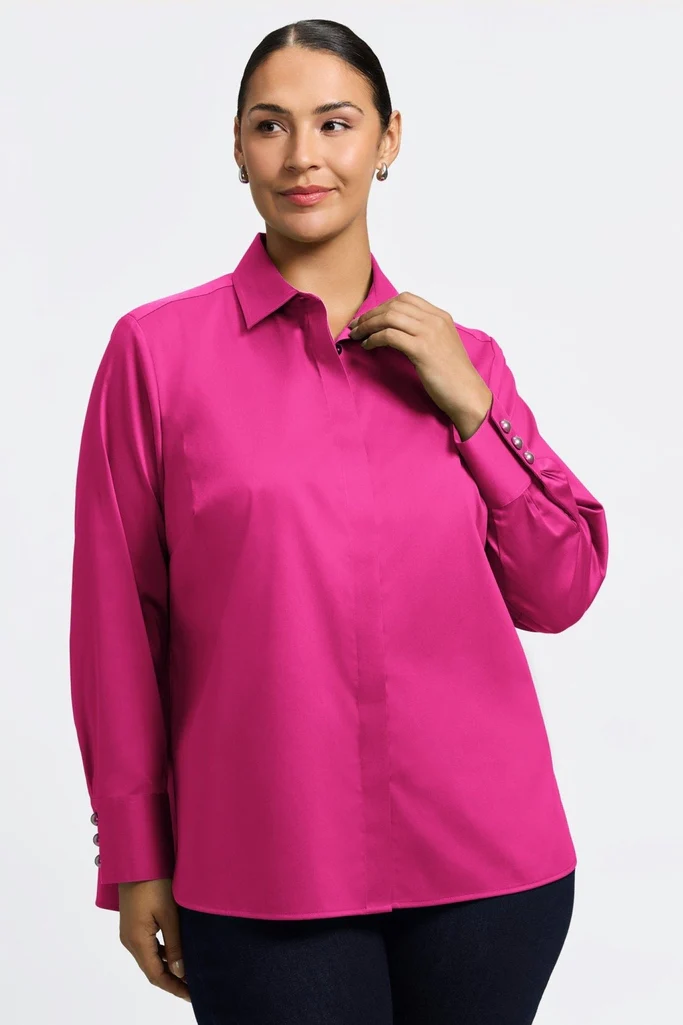 Pearl Plus Stretch Matte Sateen Long Sleeve Shirt - Image 6