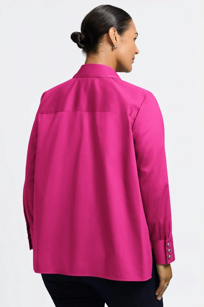 Pearl Plus Stretch Matte Sateen Long Sleeve Shirt - Image 9