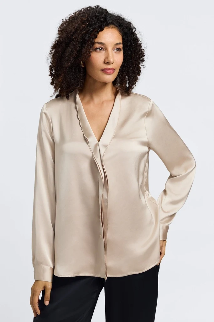 Rosalie Beyond Silk Long Sleeve Shirt - Image 17