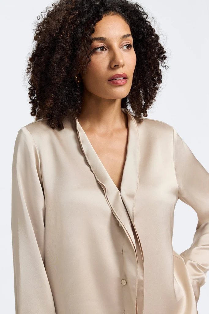 Rosalie Beyond Silk Long Sleeve Shirt - Image 18