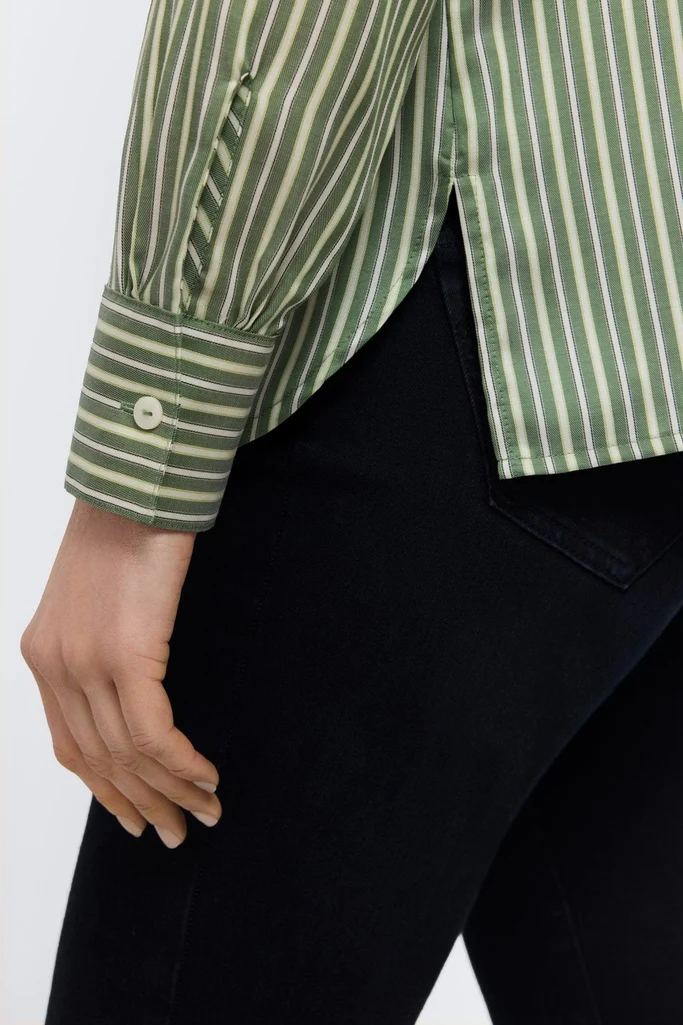 Sadie Mini Stripe Long Sleeve Shirt - Image 3