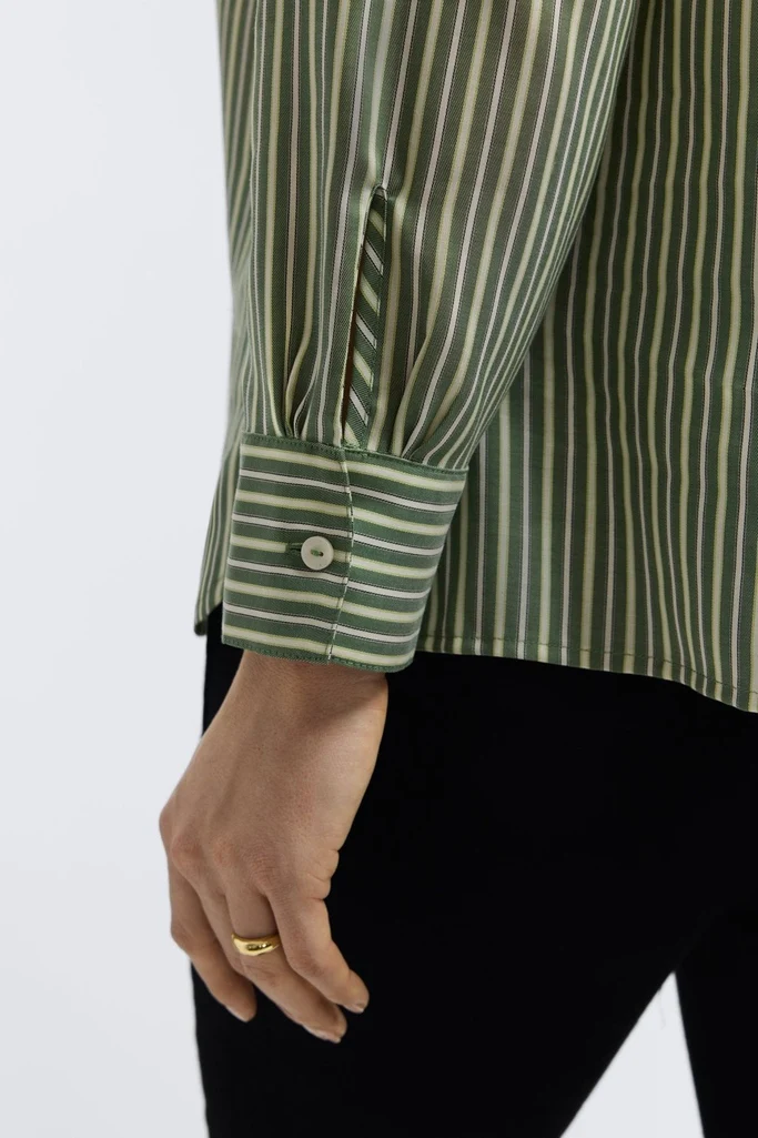 Sadie Plus Mini Stripe Long Sleeve Shirt - Image 3