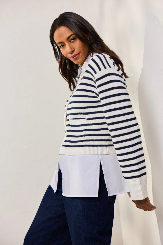 Sasha Knit-Woven Sleeveless Layering Tunic - Image 6