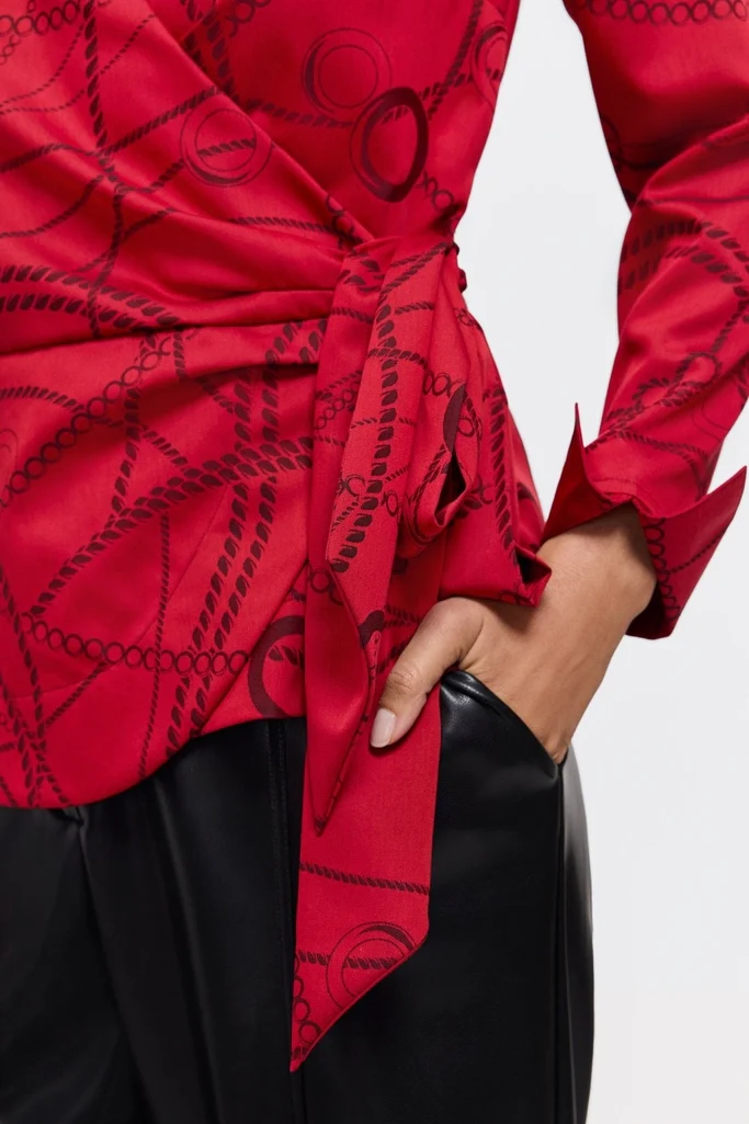 Salina Chain Stripe Jacquard Long Sleeve Shirt - Image 11