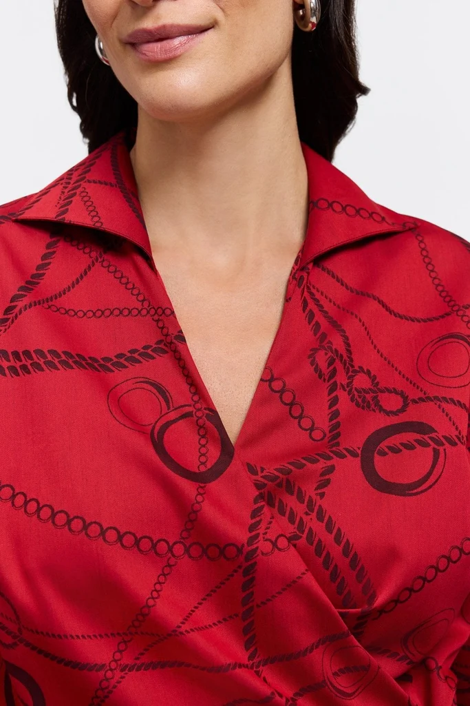 Salina Chain Stripe Jacquard Long Sleeve Shirt - Image 12