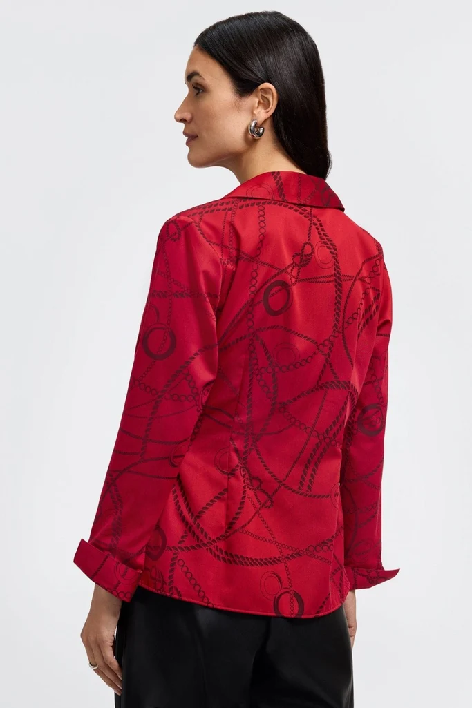 Salina Chain Stripe Jacquard Long Sleeve Shirt - Image 13
