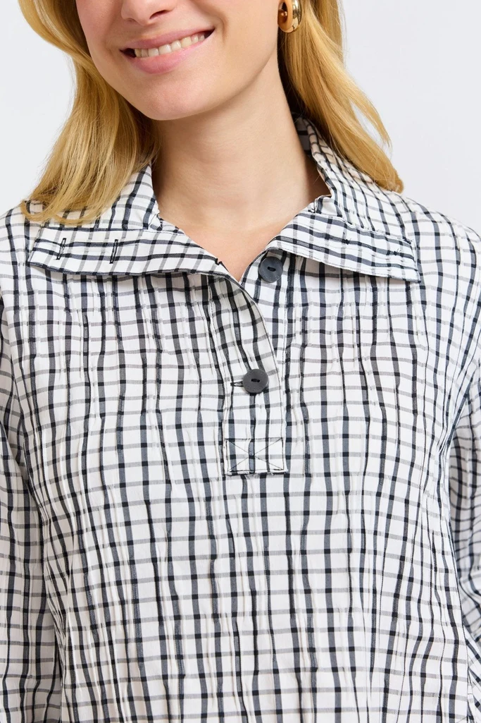 Sammy Crinkle 3/4 Sleeve Popover Shirt Jacket - Image 13
