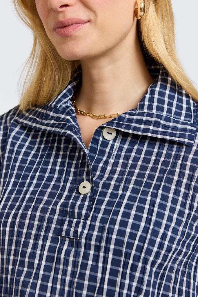 Sammy Crinkle 3/4 Sleeve Popover Shirt Jacket - Image 19